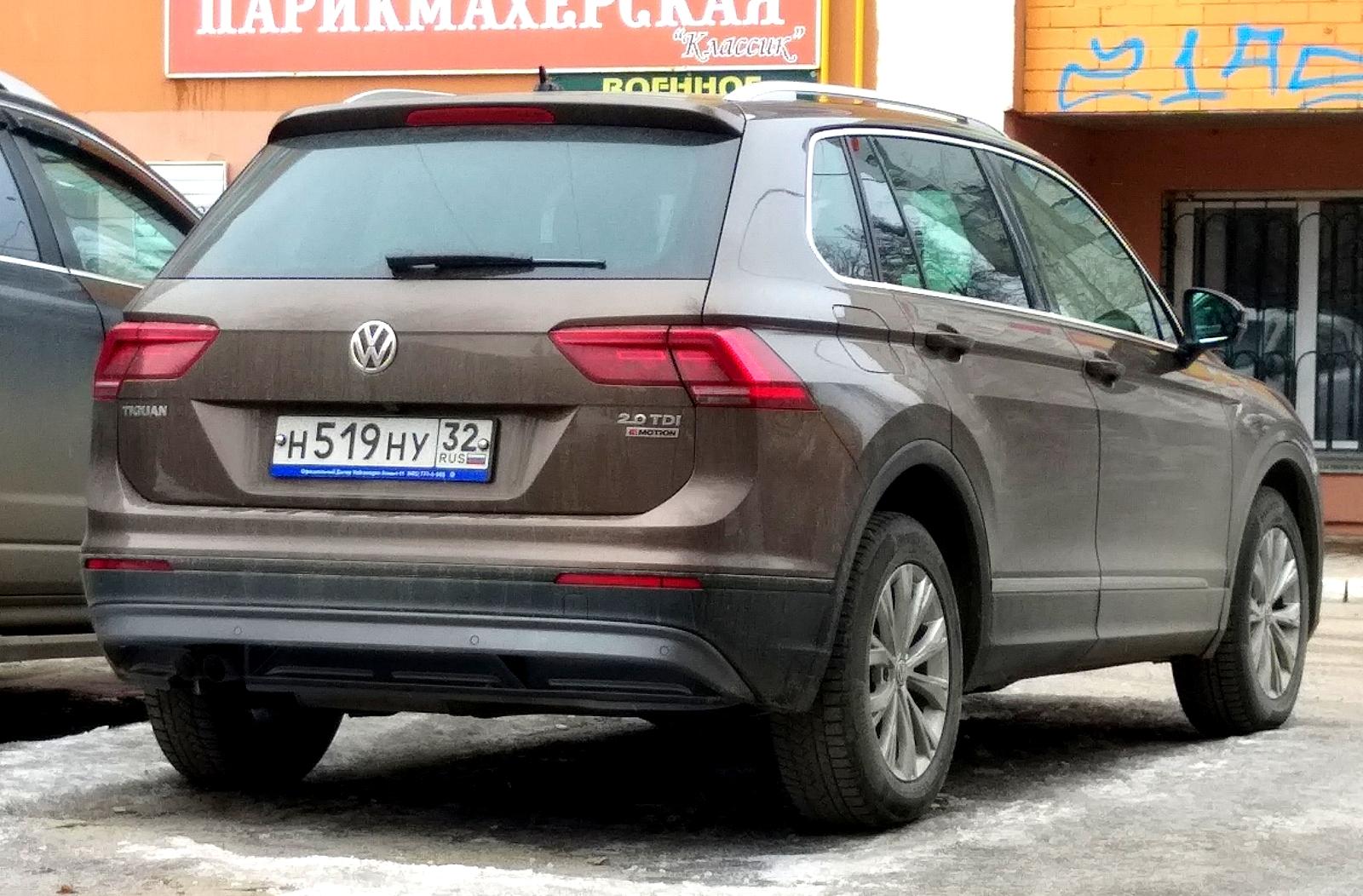 Автомобиль госномер Н519НУ32