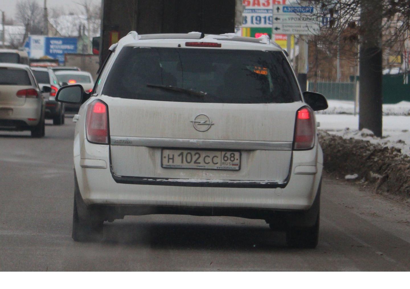 Автомобиль госномер Н102СС68