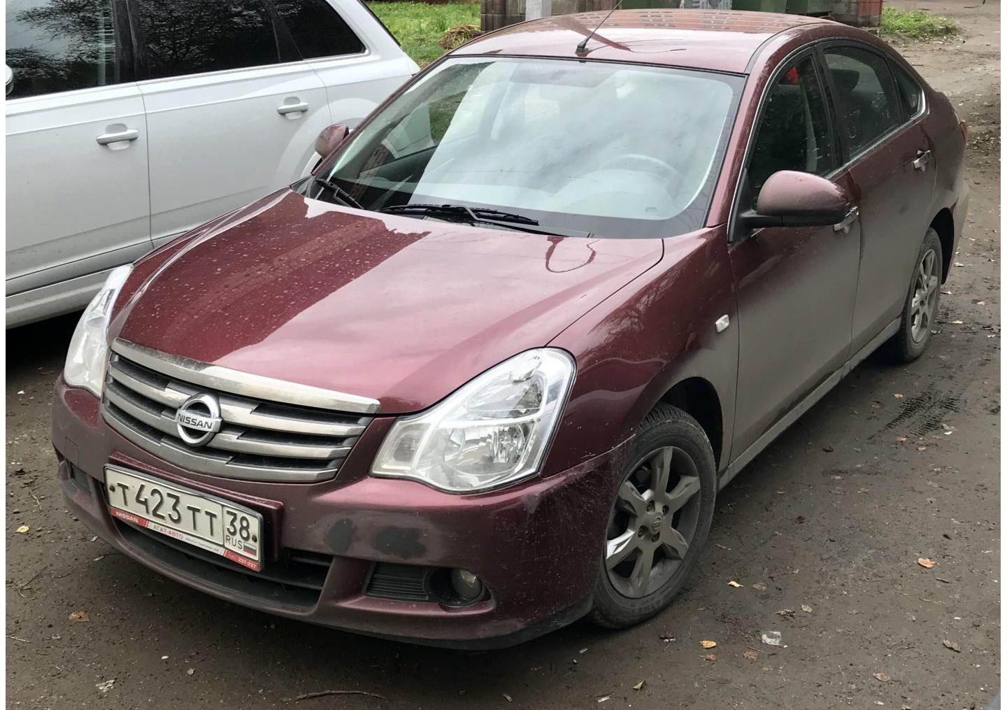 Автомобиль госномер Т423ТТ38