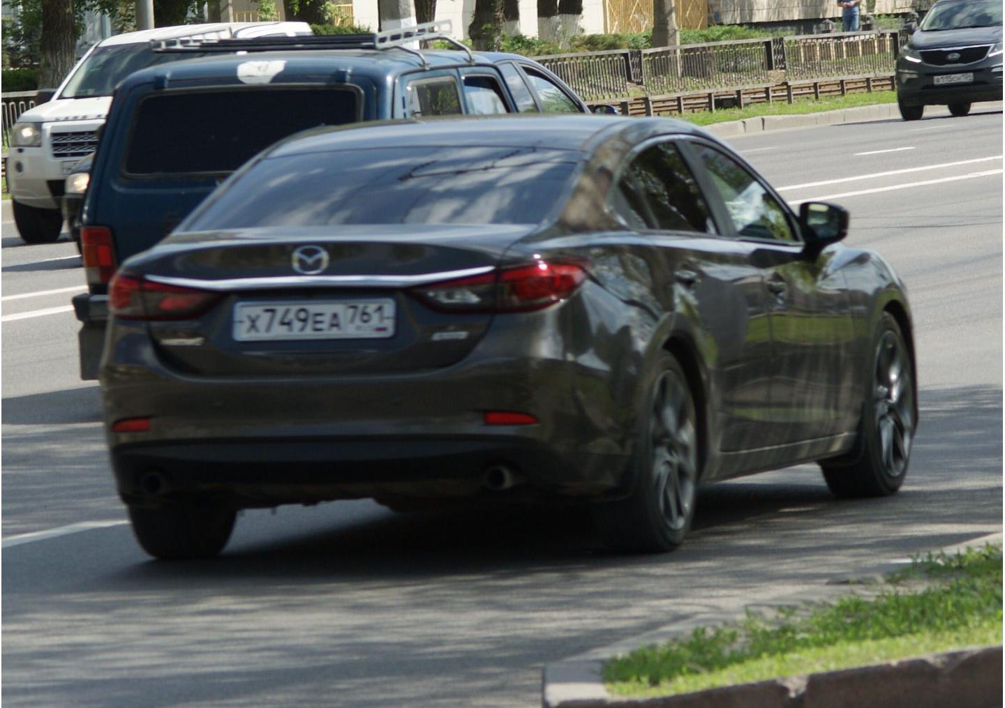 Автомобиль госномер Х749ЕА761