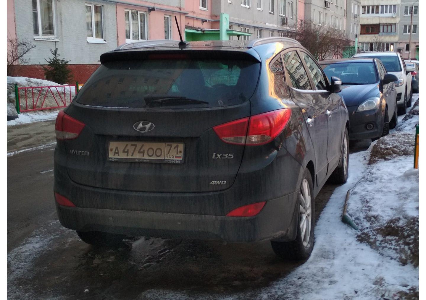 Автомобиль госномер А474ОО71