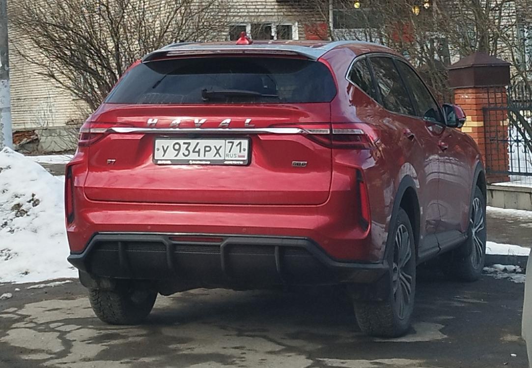 Автомобиль госномер У934РХ71