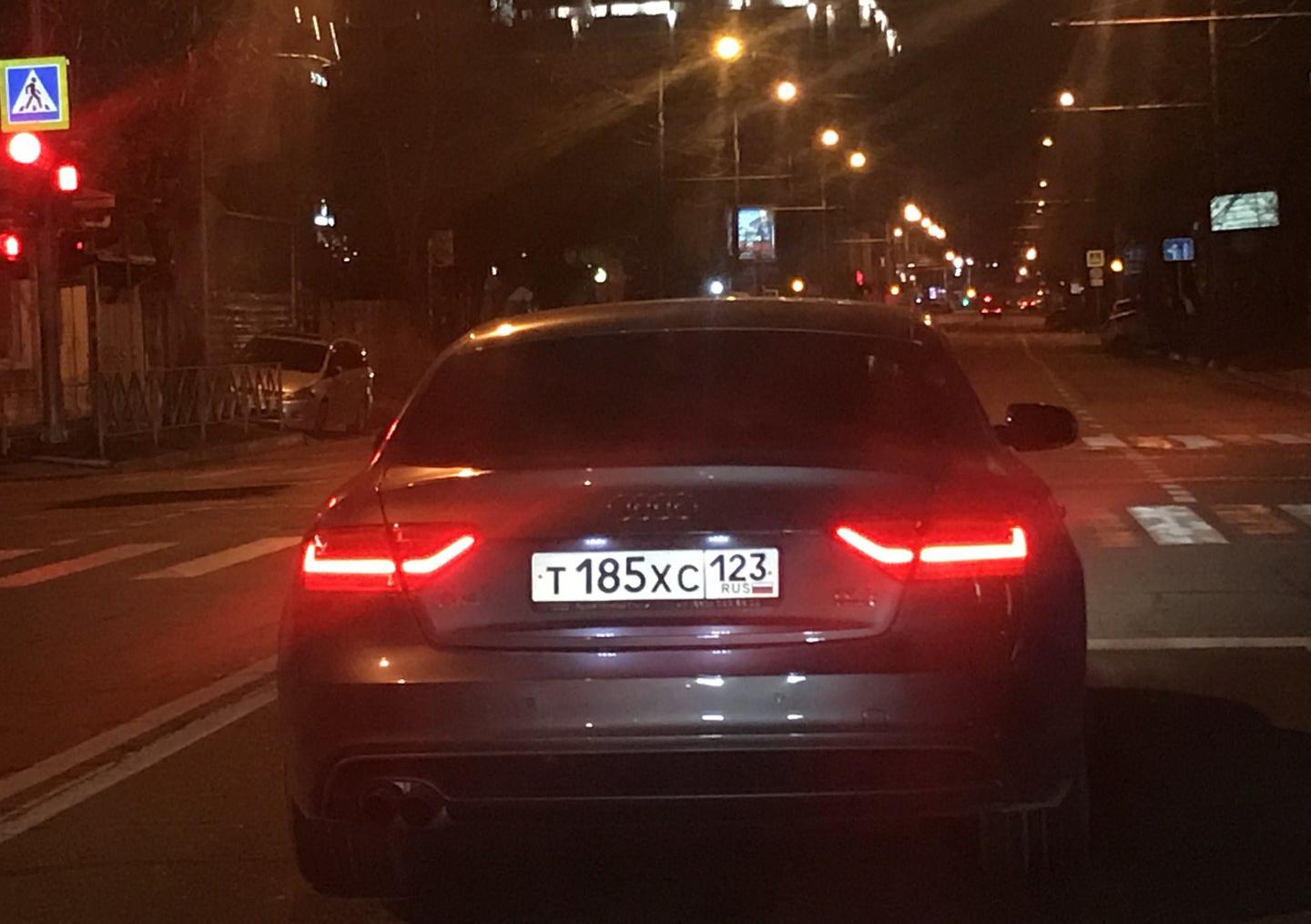 Автомобиль госномер Т185ХС123