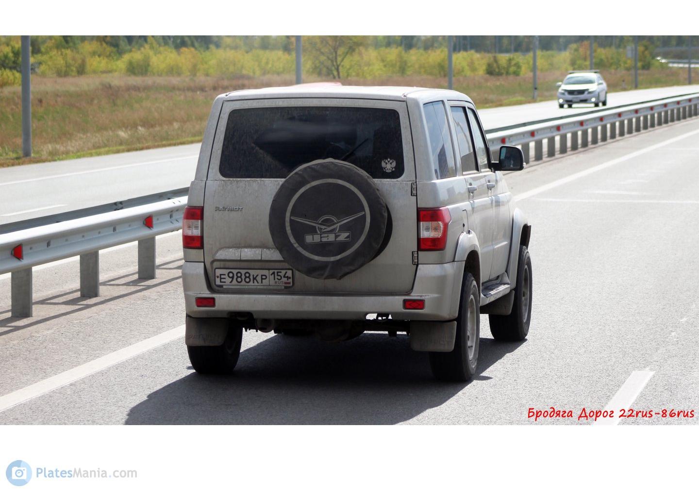 Автомобиль госномер Е988КР154