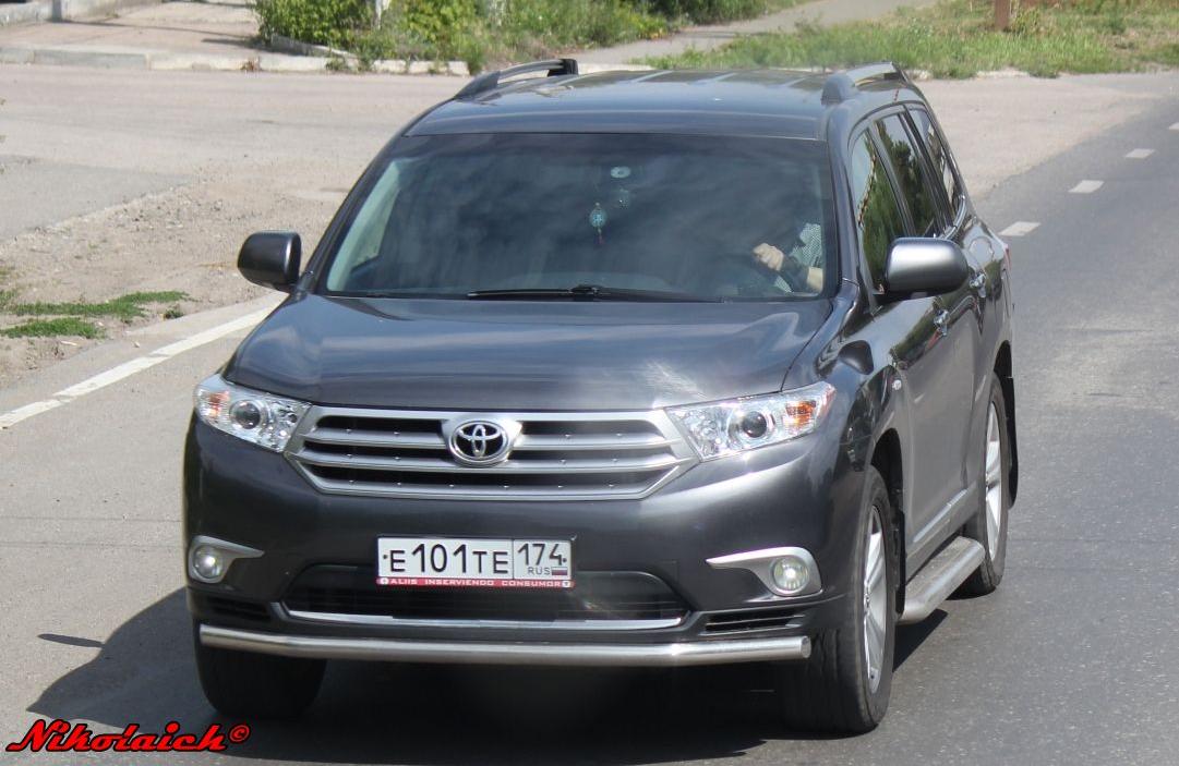 Автомобиль госномер Е101ТЕ174