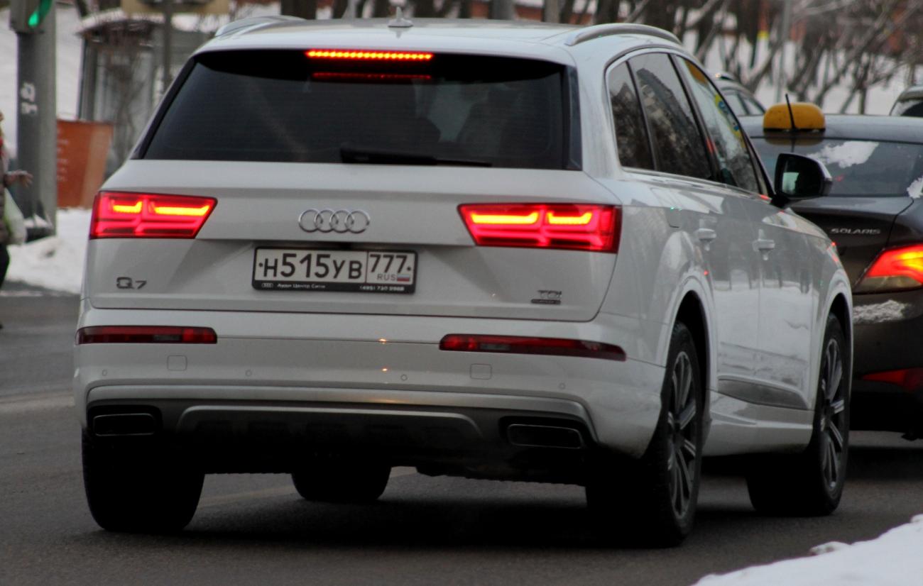Автомобиль госномер Н515УВ777