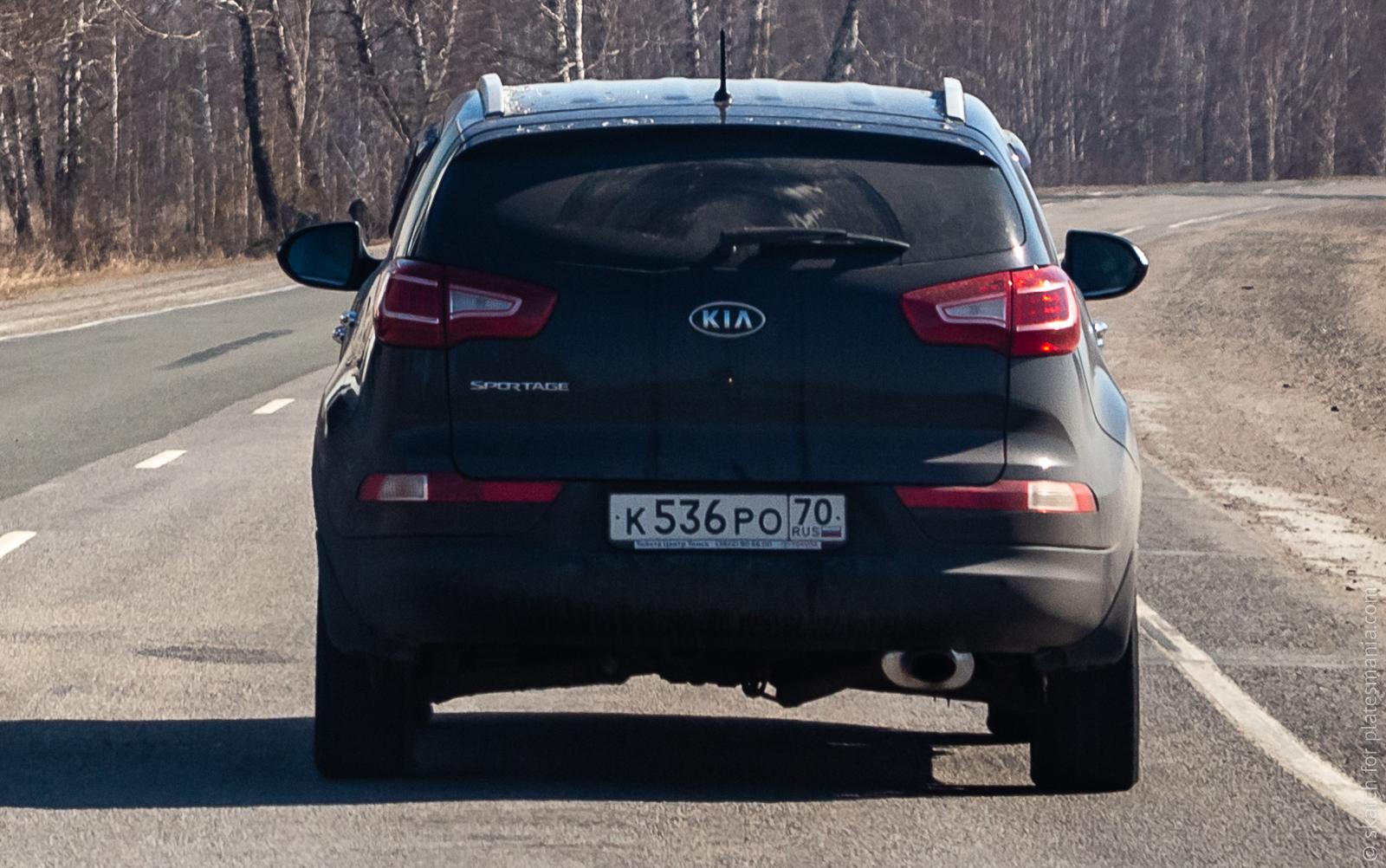 Автомобиль госномер К536РО70
