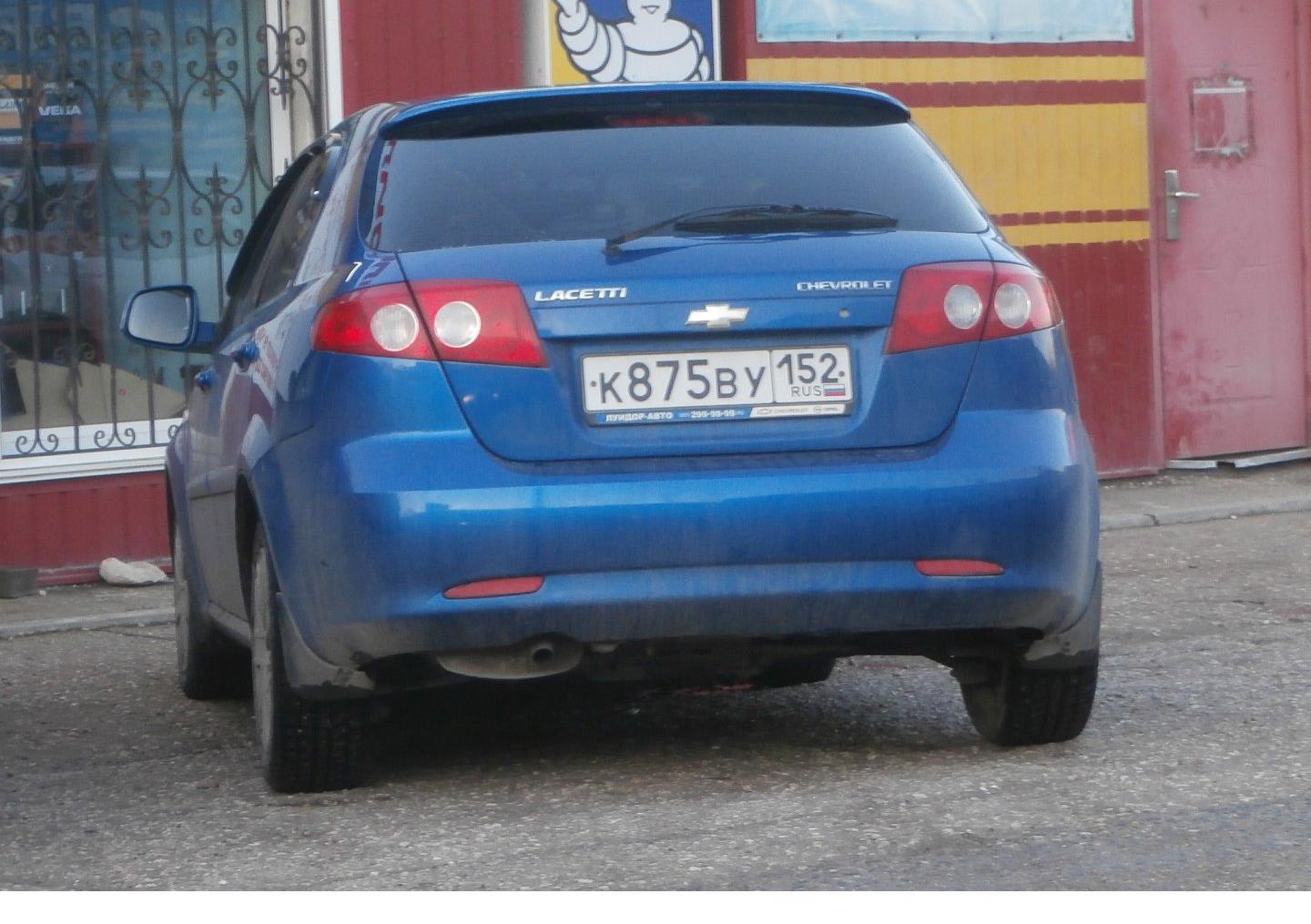 Автомобиль госномер К875ВУ152
