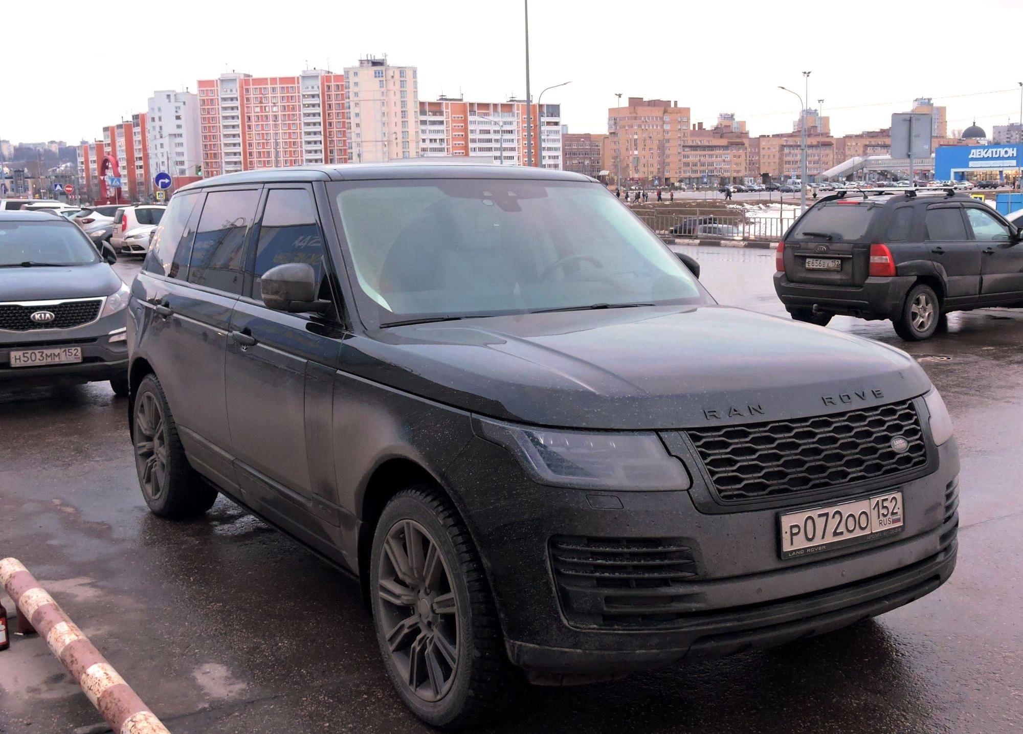 Автомобиль госномер Р072ОО152