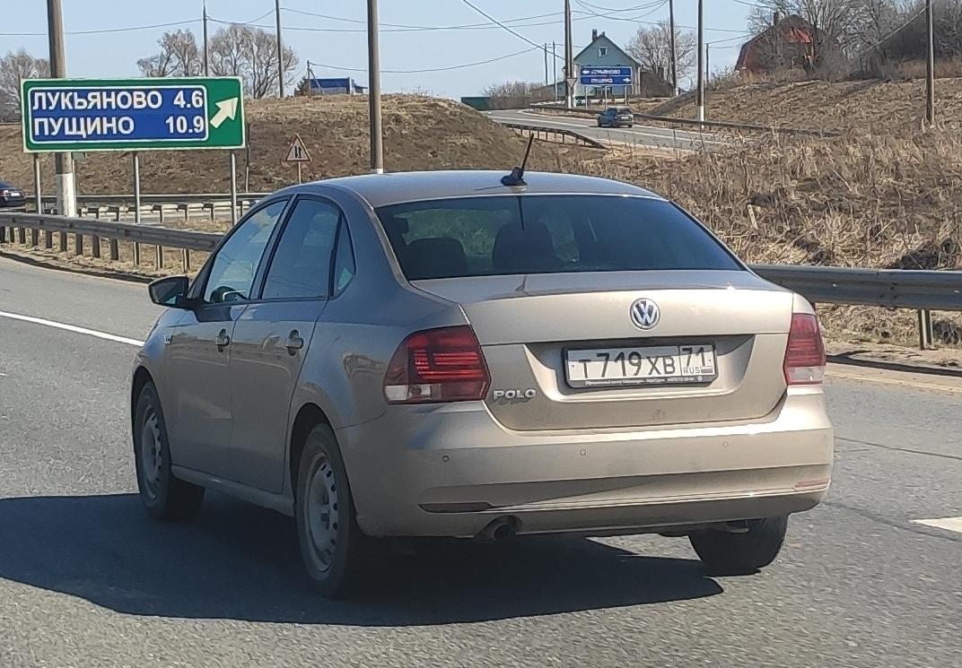 Автомобиль госномер Т719ХВ71