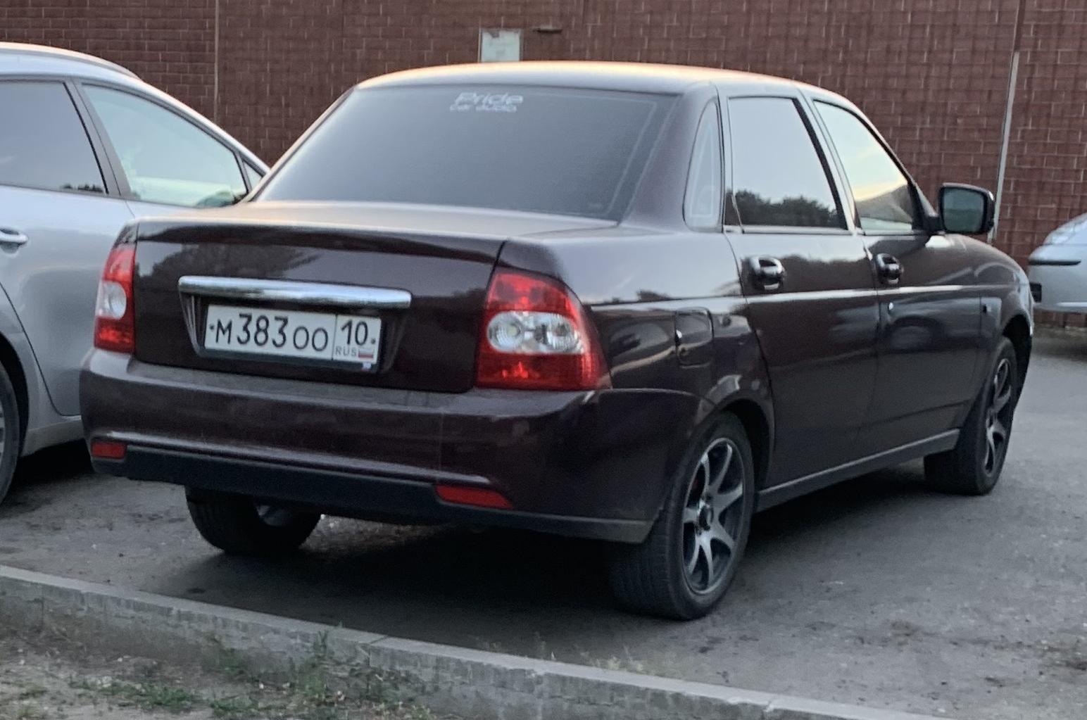 Автомобиль госномер М383ОО10