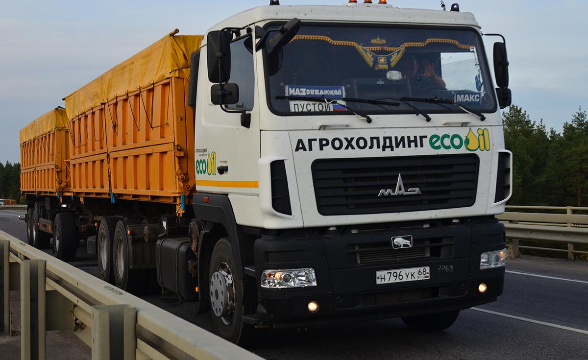Автомобиль госномер Н796УК68