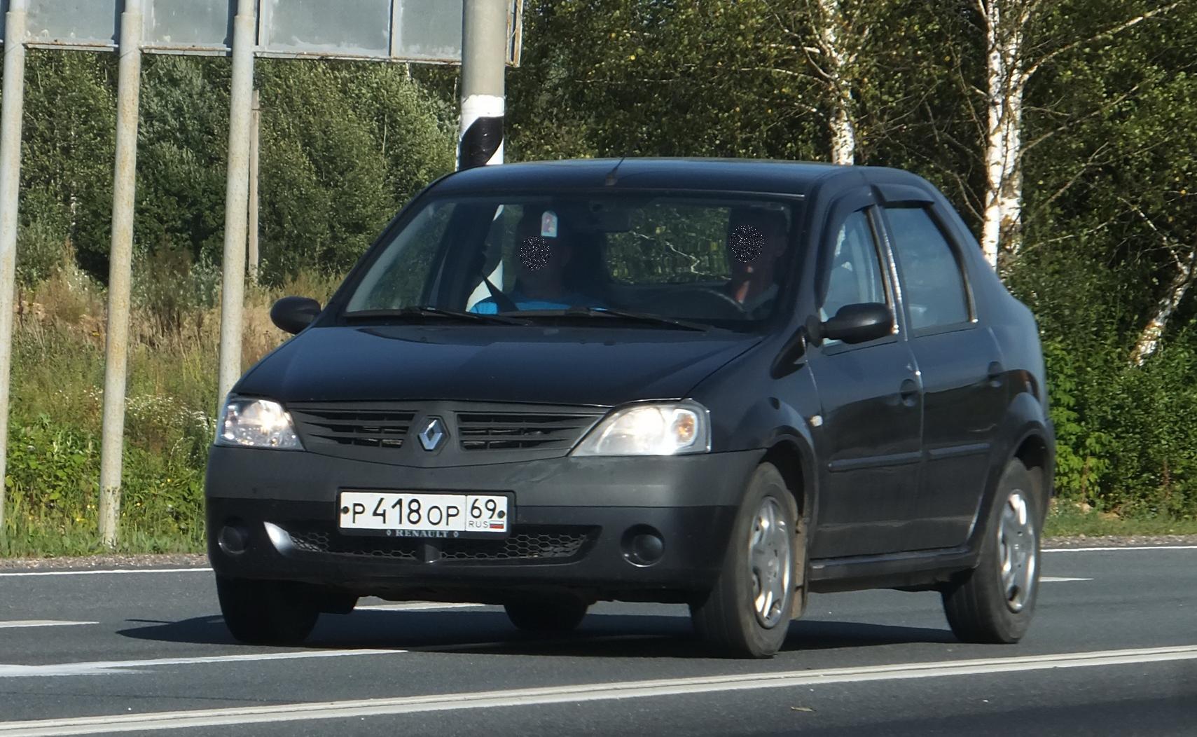 Автомобиль госномер Р418ОР69