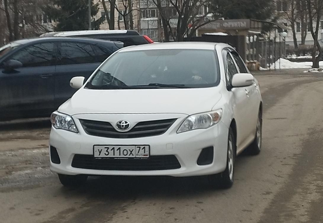 Автомобиль госномер У311ОХ71