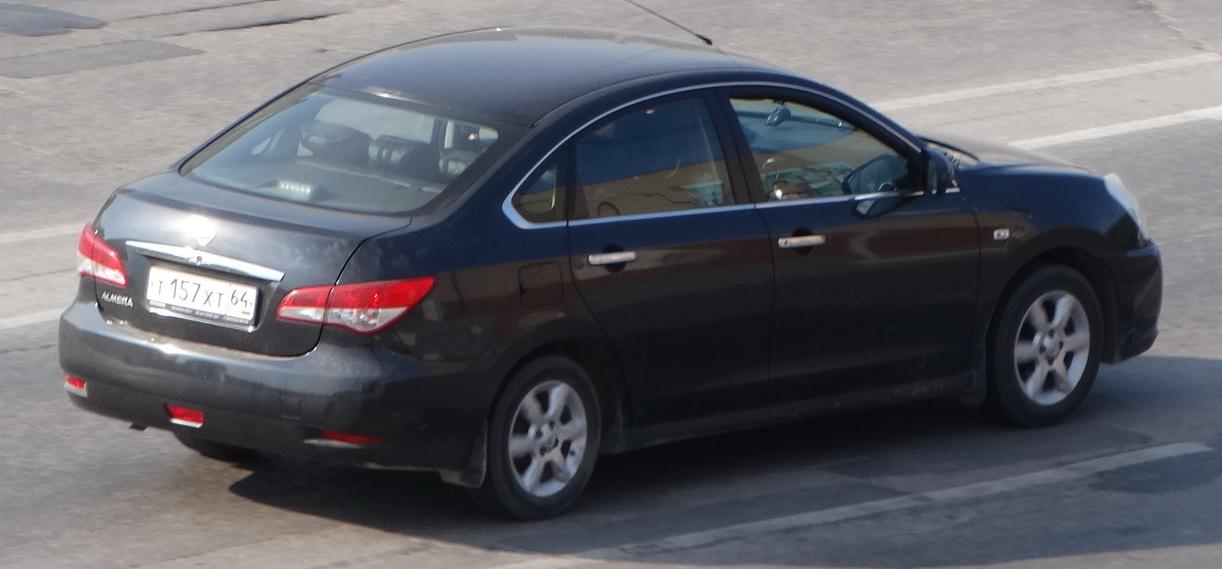 Автомобиль госномер Т157ХТ64