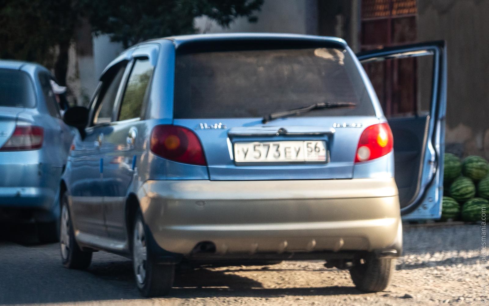 Автомобиль госномер У573ЕУ56