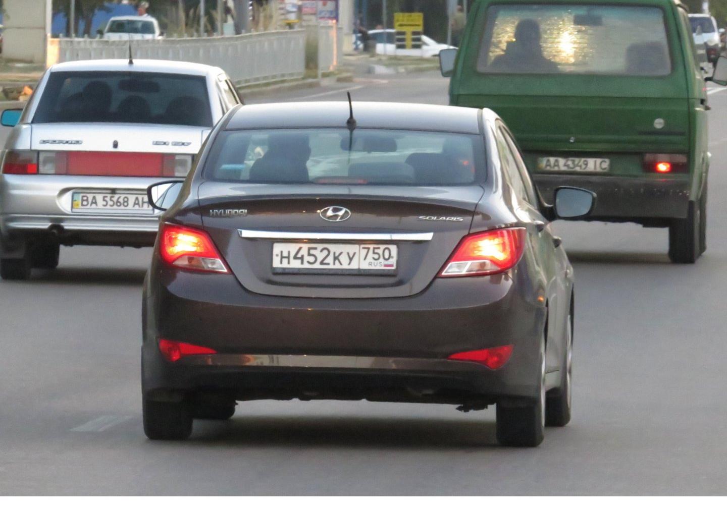 Автомобиль госномер Н452КУ750