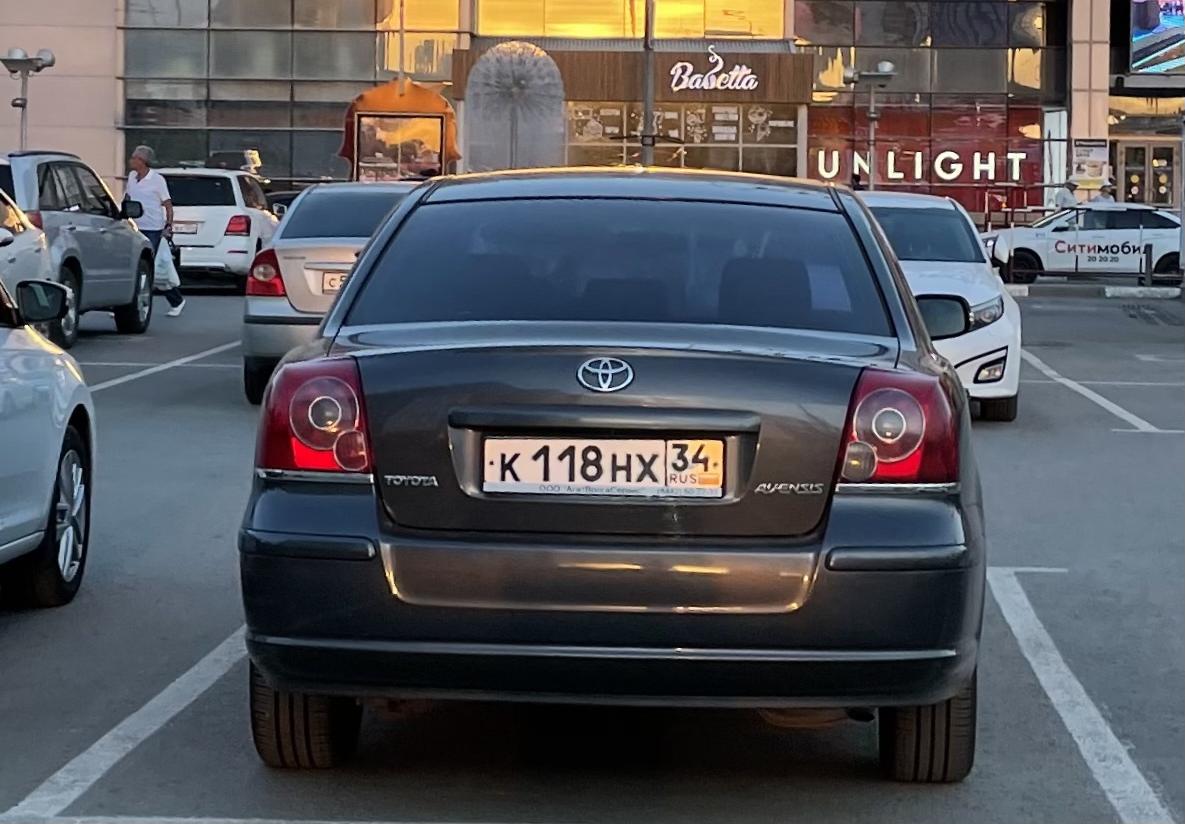 Автомобиль госномер К118НХ34