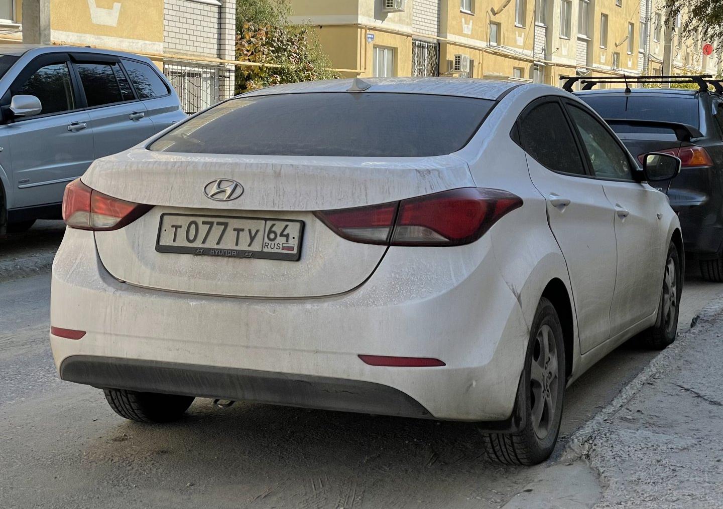 Автомобиль госномер Т077ТУ64