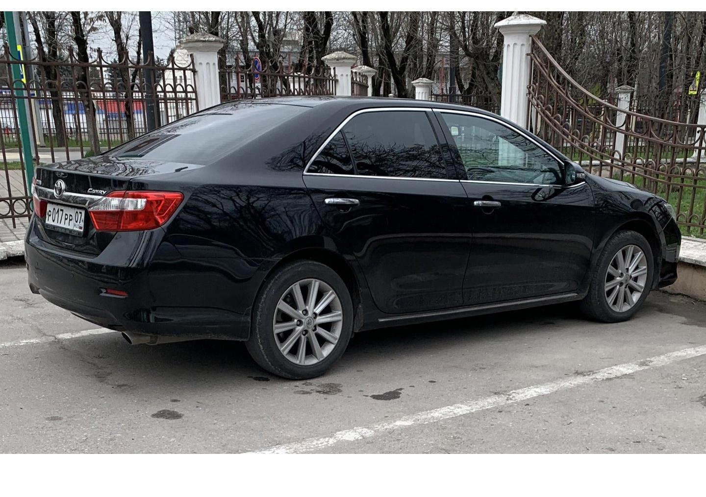 Автомобиль госномер Р017РР07