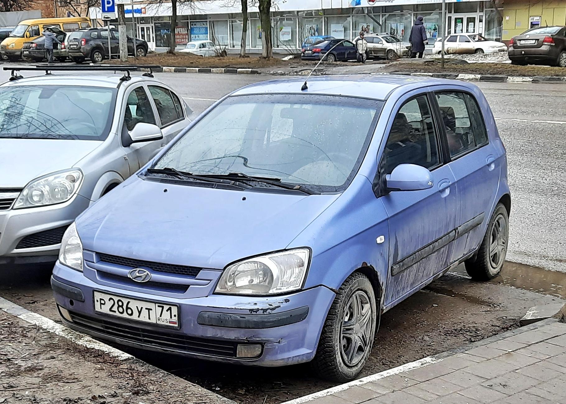 Автомобиль госномер Р286УТ71