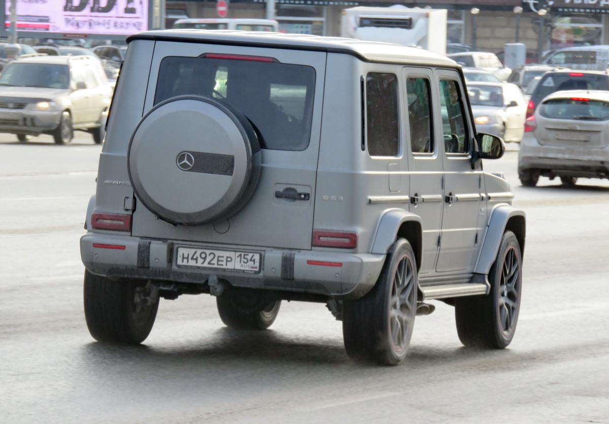 Автомобиль госномер Н492ЕР154