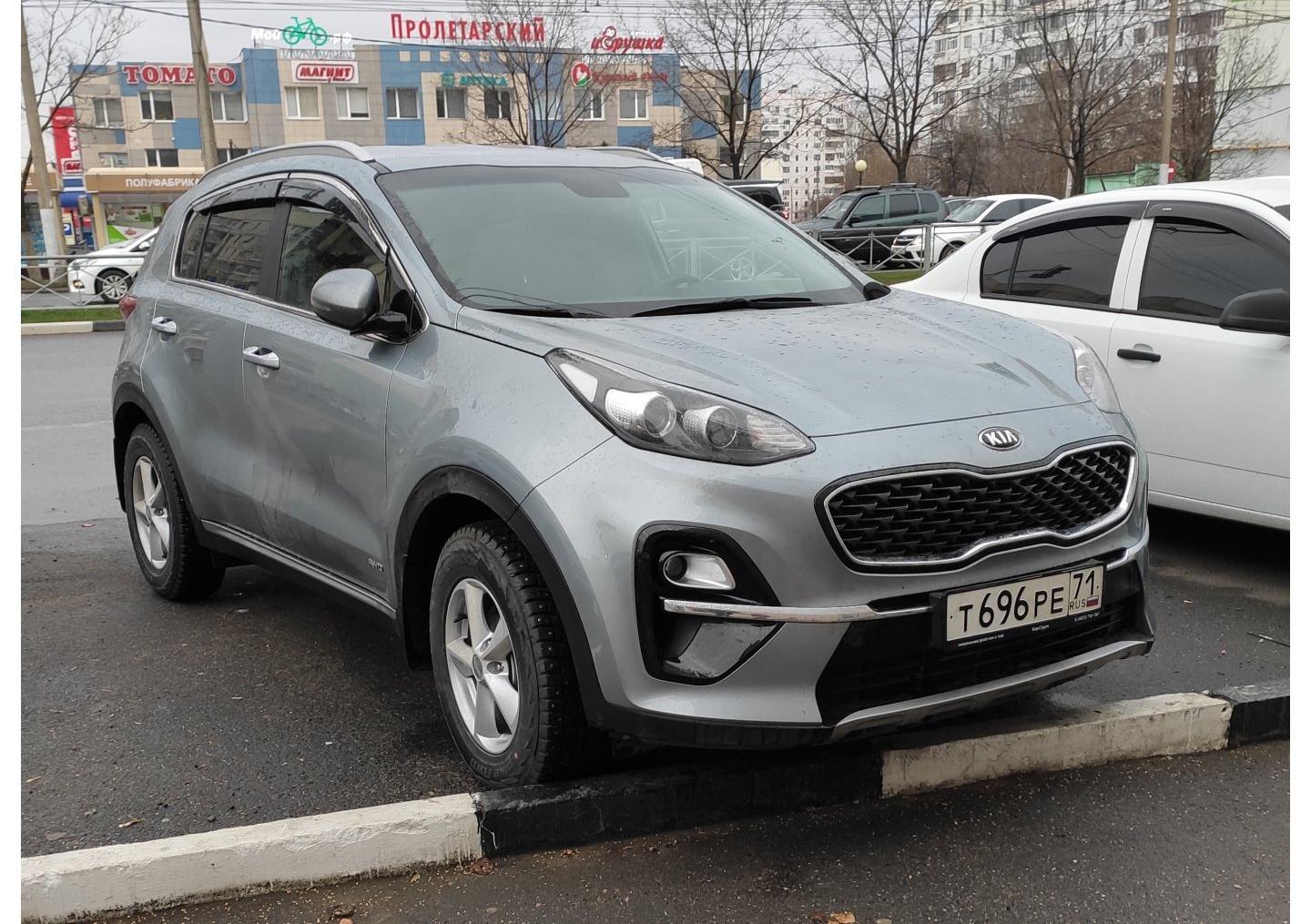Автомобиль госномер Т696РЕ71