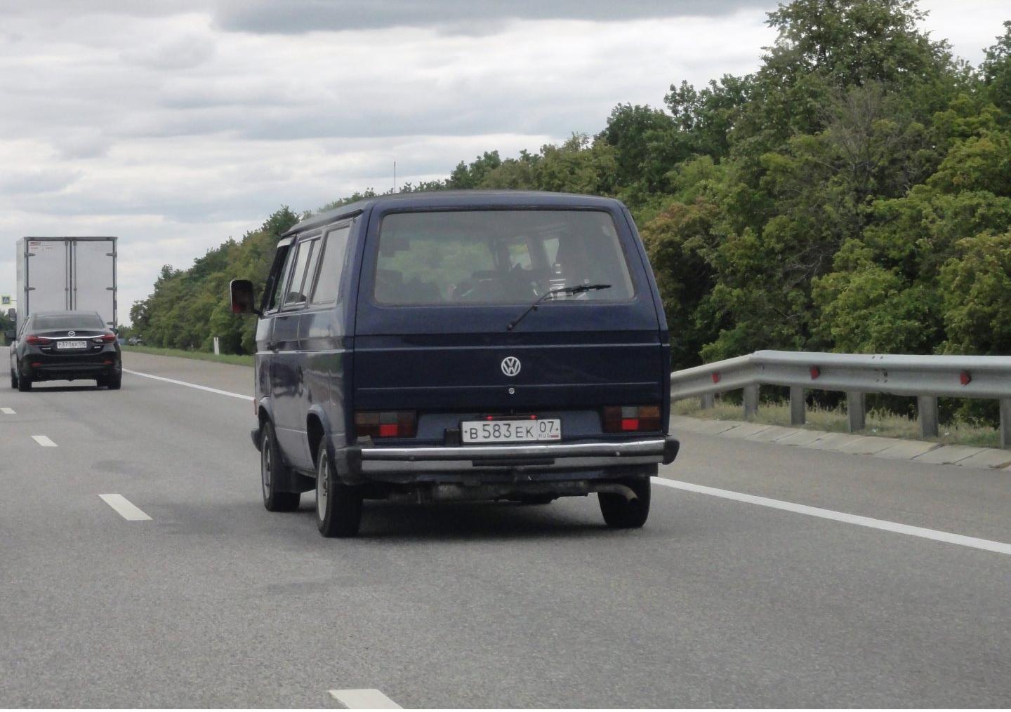 Автомобиль госномер В583ЕК07