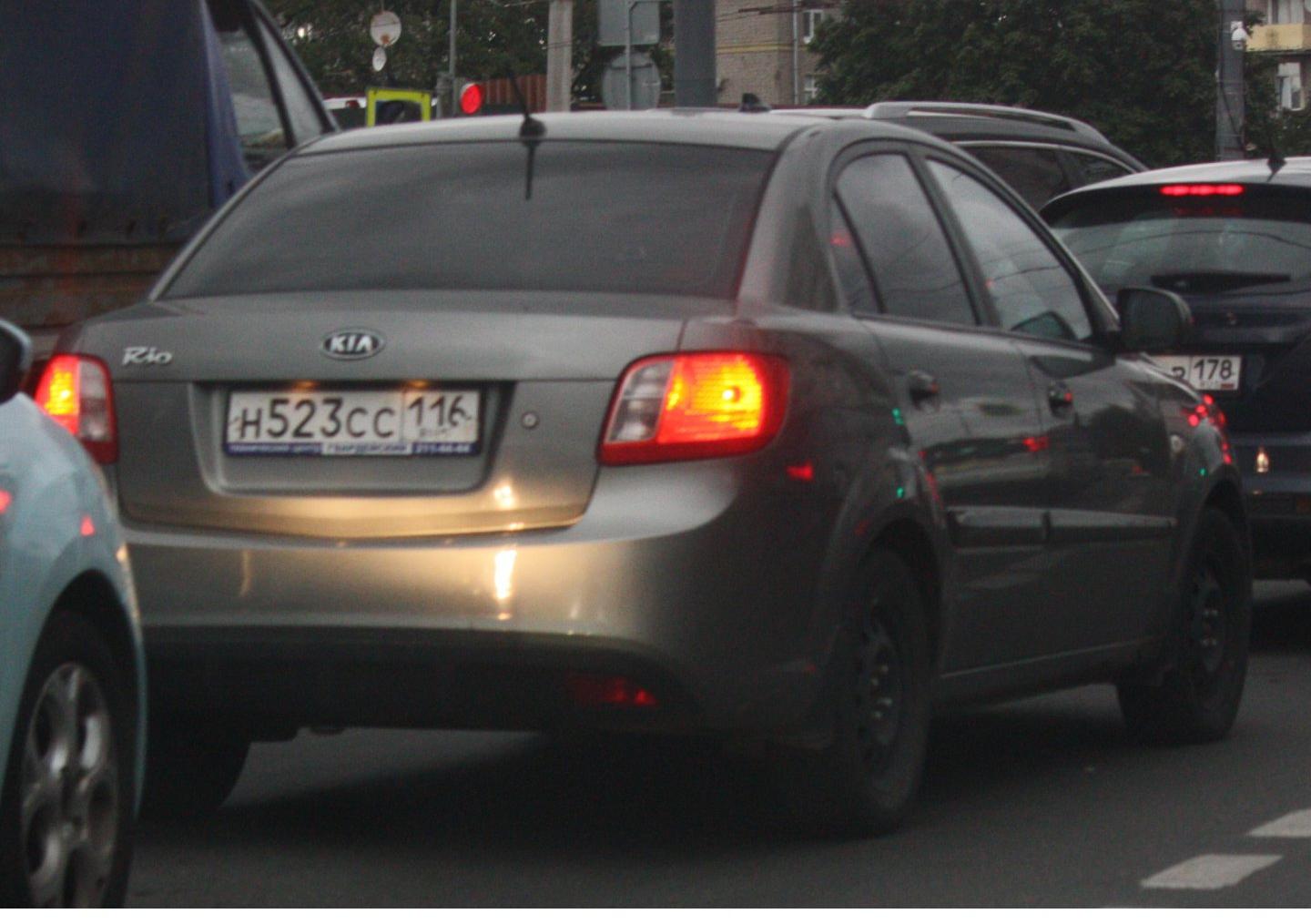 Автомобиль госномер Н523СС116