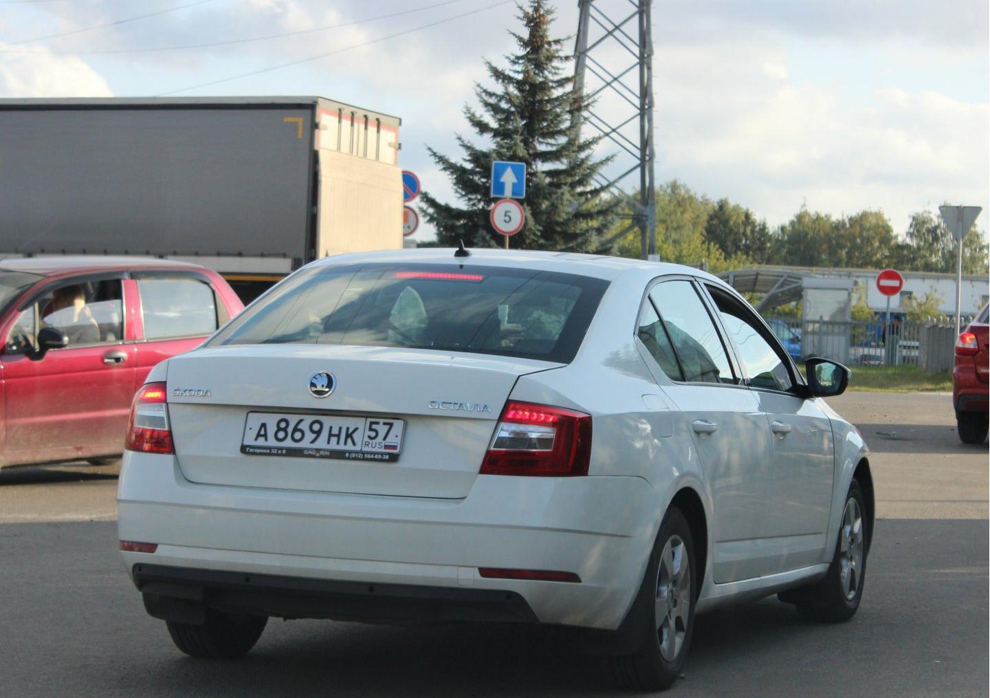 Автомобиль госномер А869НК57