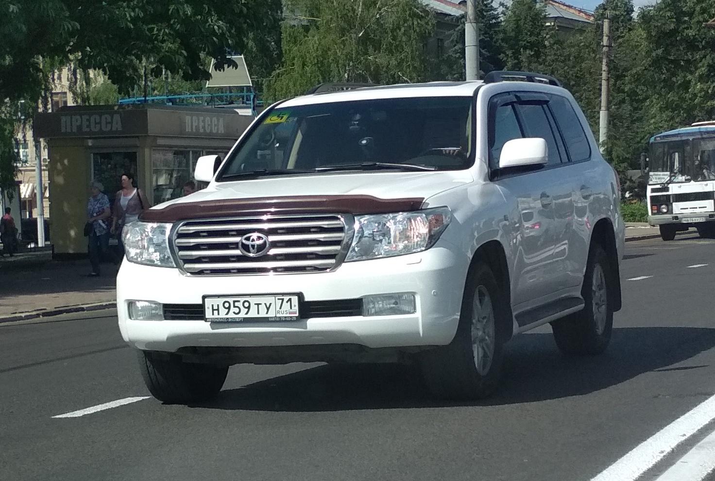 Автомобиль госномер Н959ТУ71