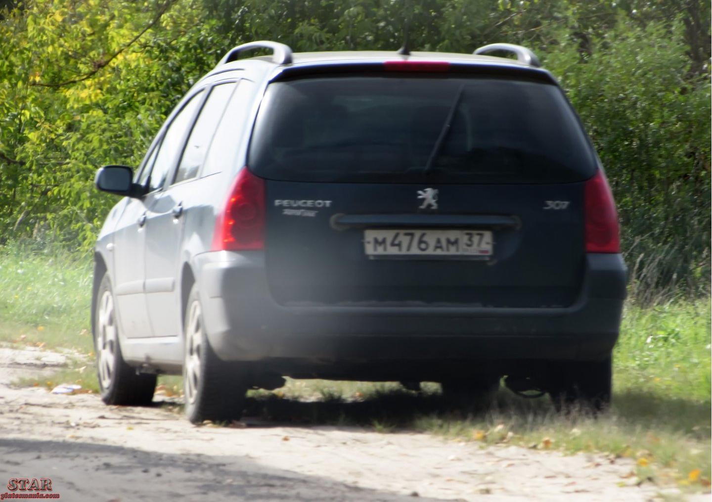 Автомобиль госномер М476АМ37