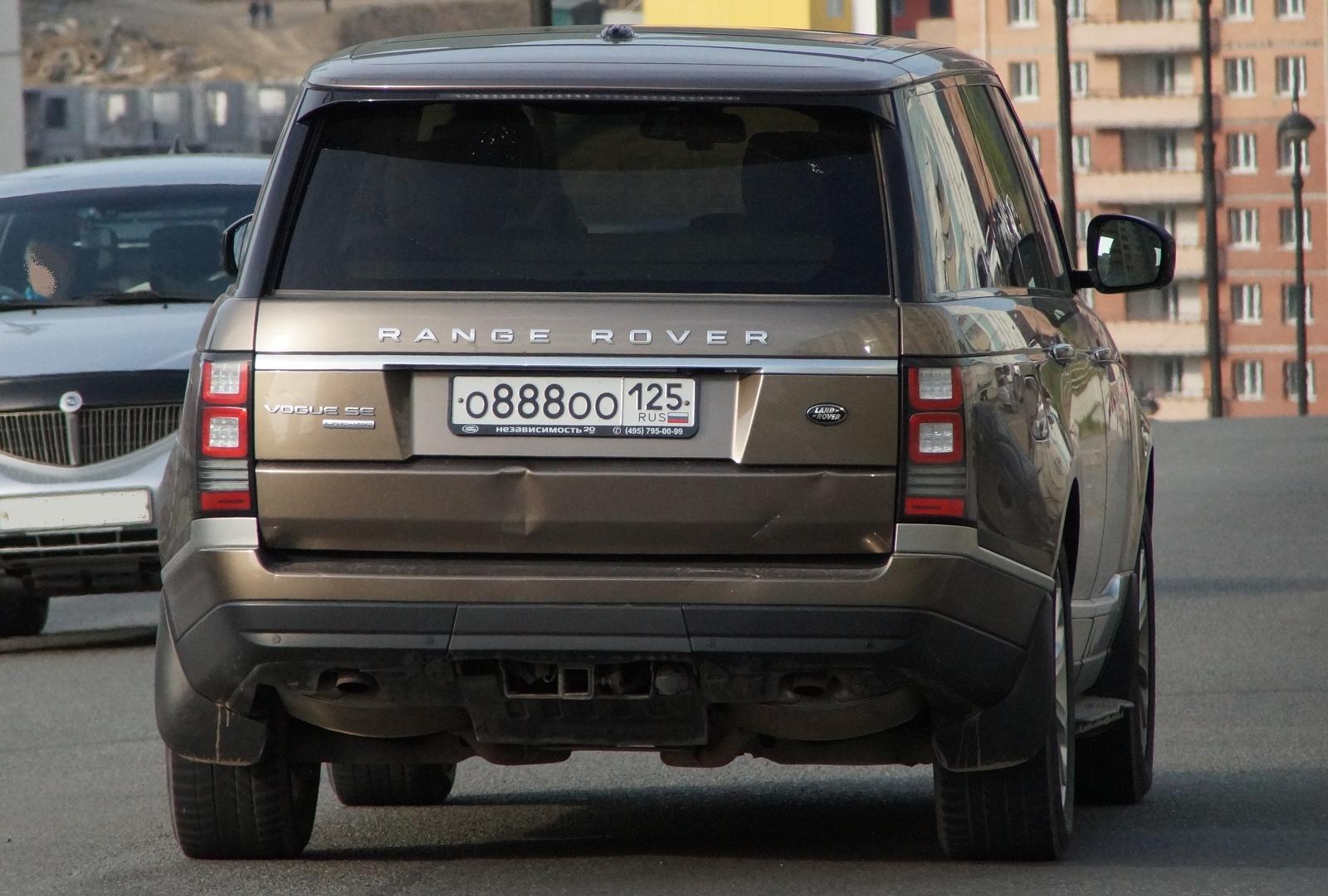 Автомобиль госномер О888ОО125
