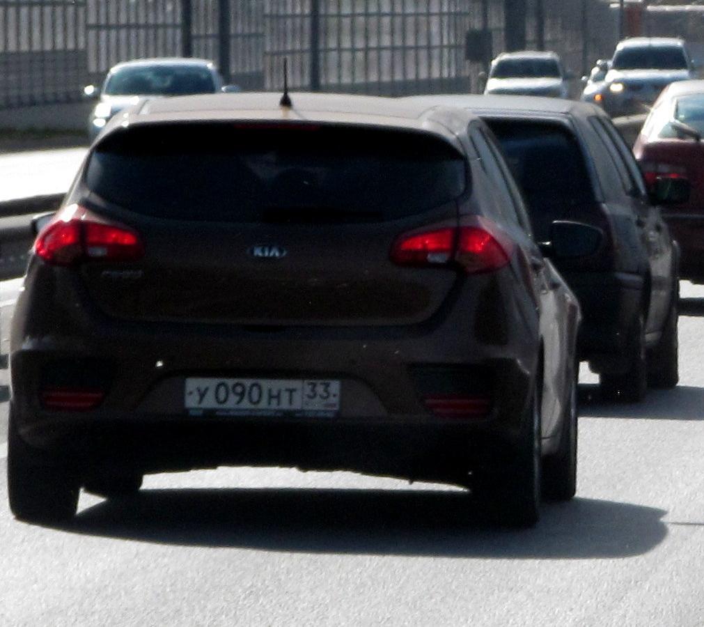 Автомобиль госномер У090НТ33