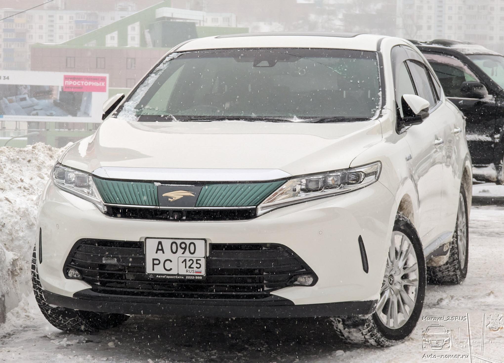 Автомобиль госномер А090РС125
