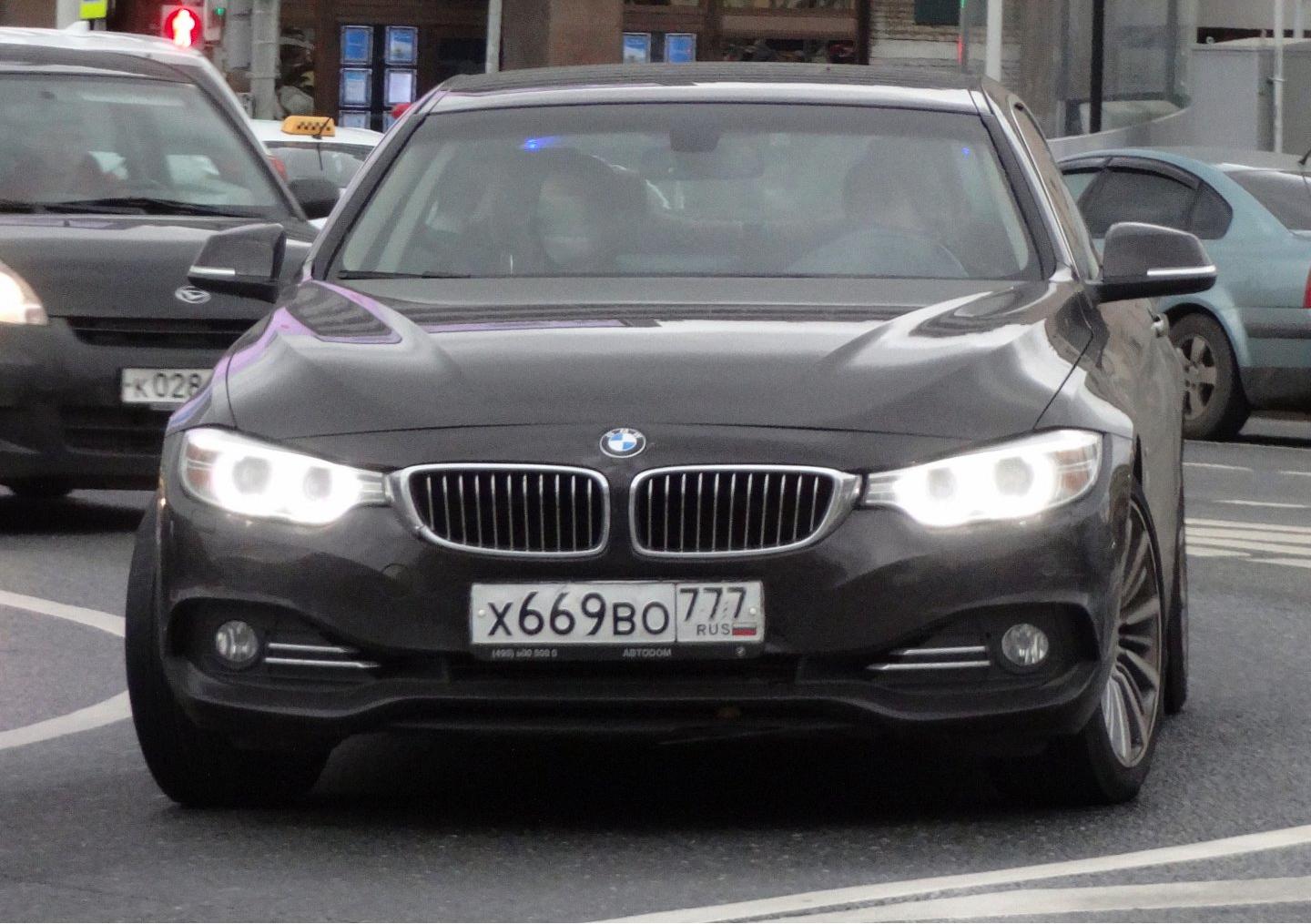 Автомобиль госномер Х669ВО777