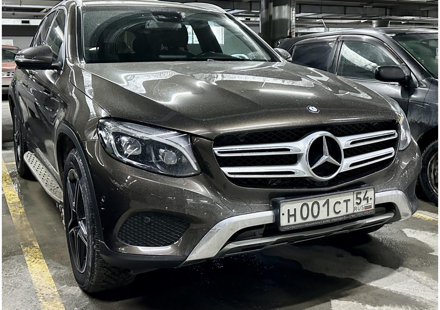 Автомобиль госномер Н001СТ54