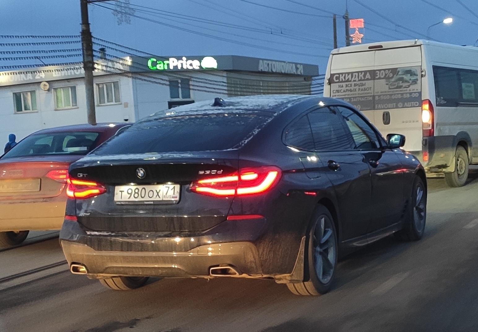 Автомобиль госномер Т980ОХ71