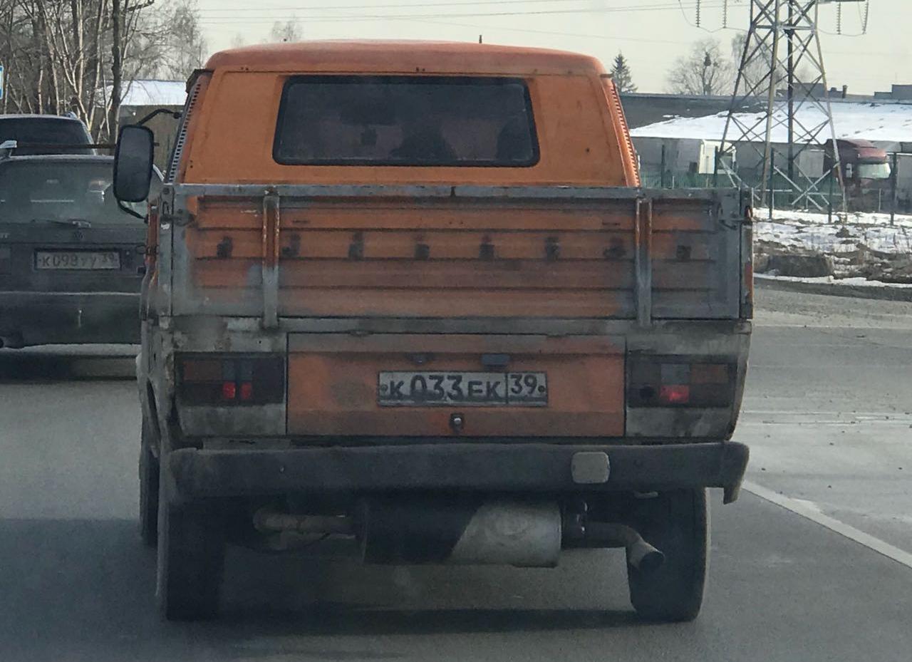 Автомобиль госномер К033ЕК39