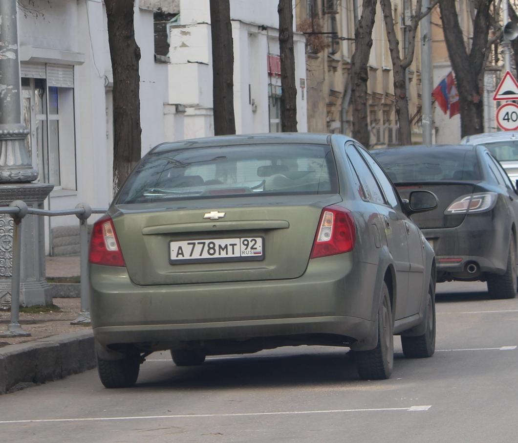 Автомобиль госномер А778МТ92