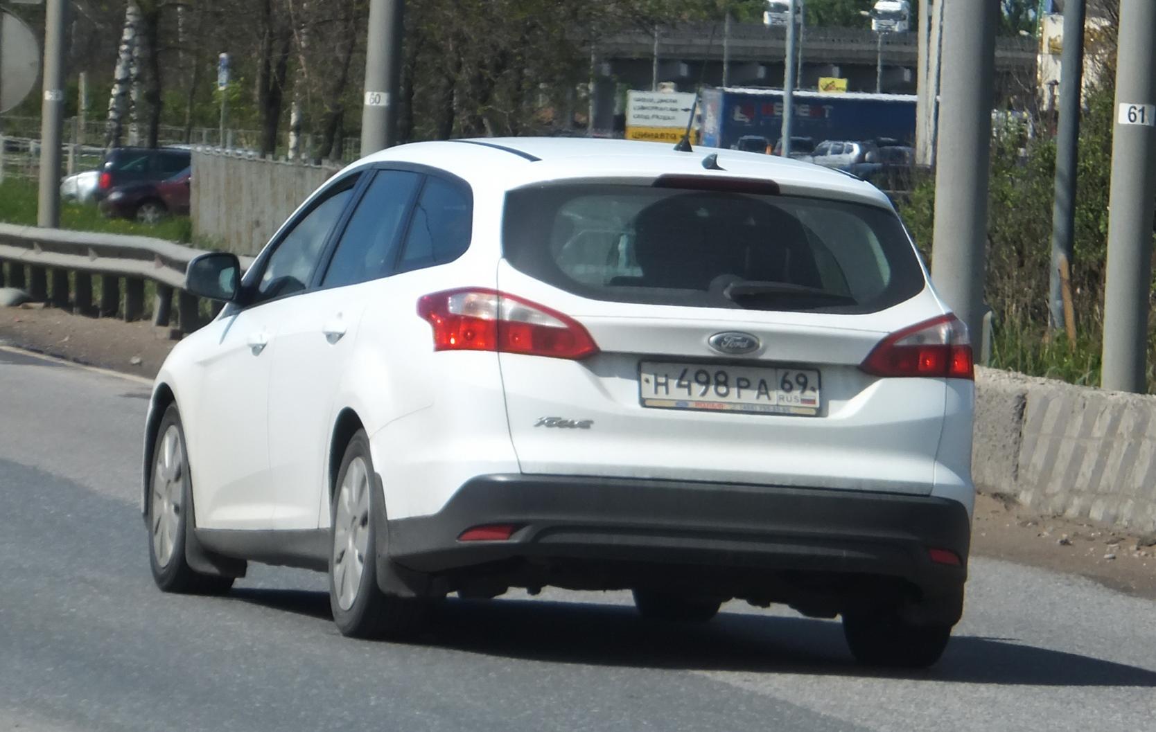 Автомобиль госномер Н498РА69