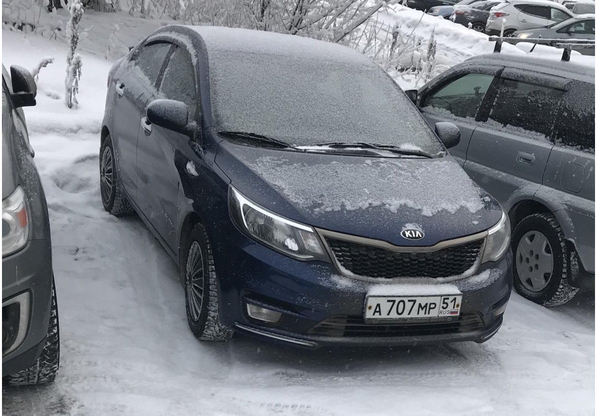 Автомобиль госномер А707МР51