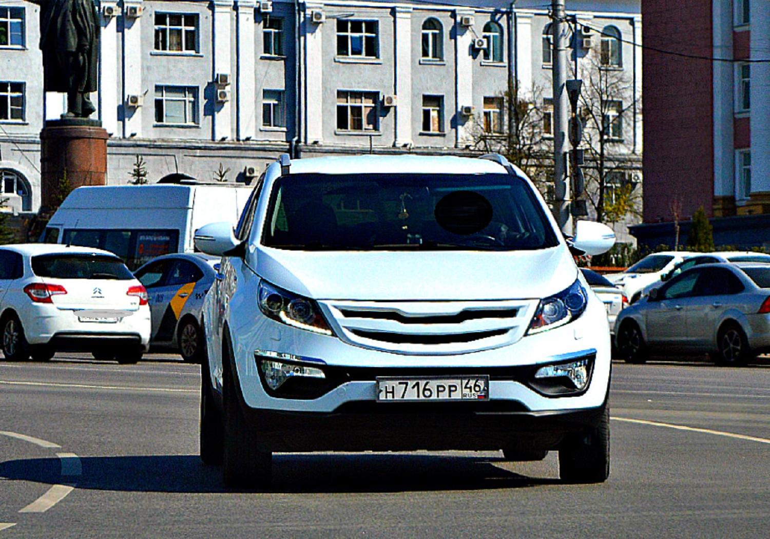 Автомобиль госномер Н716РР46