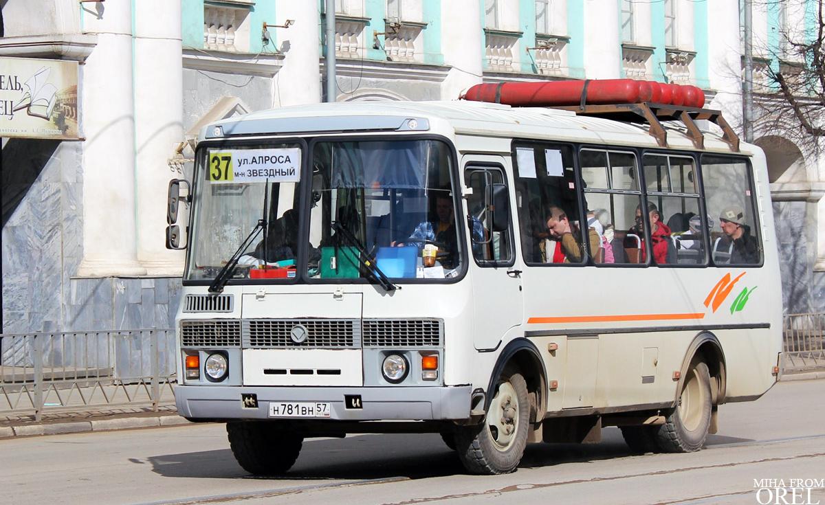 Автомобиль госномер Н781ВН57