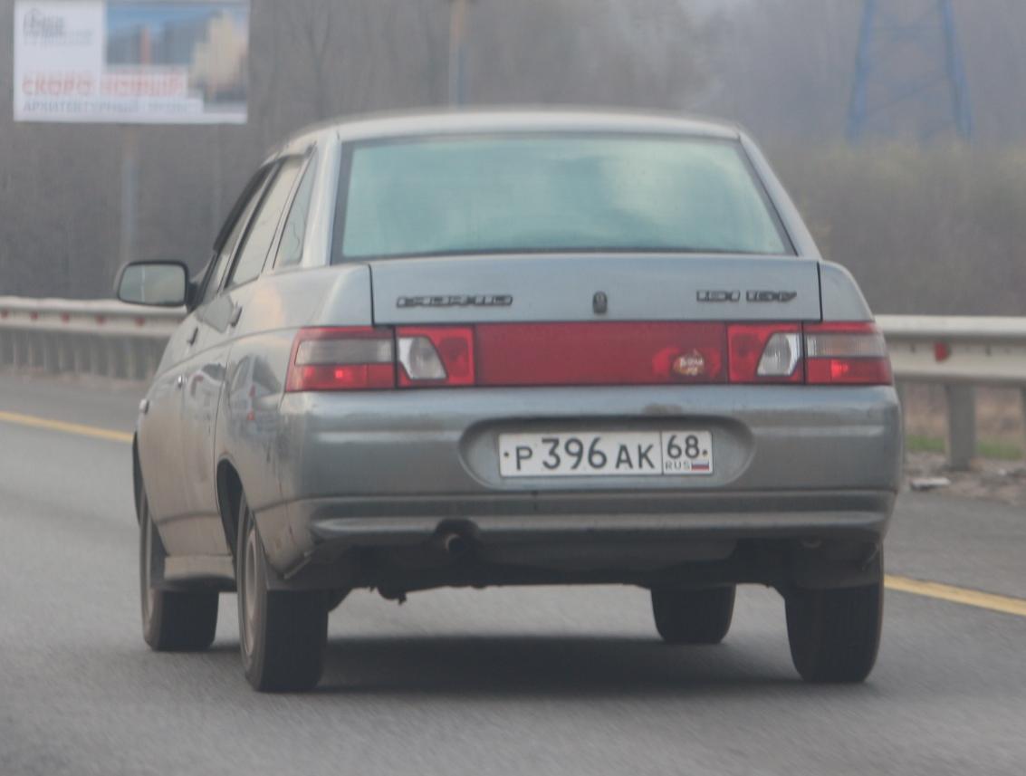 Автомобиль госномер Р396АК68