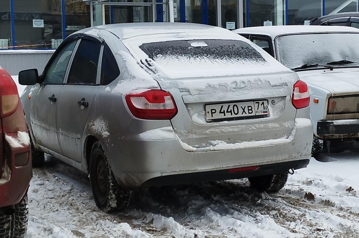 Автомобиль госномер Р440ХВ71