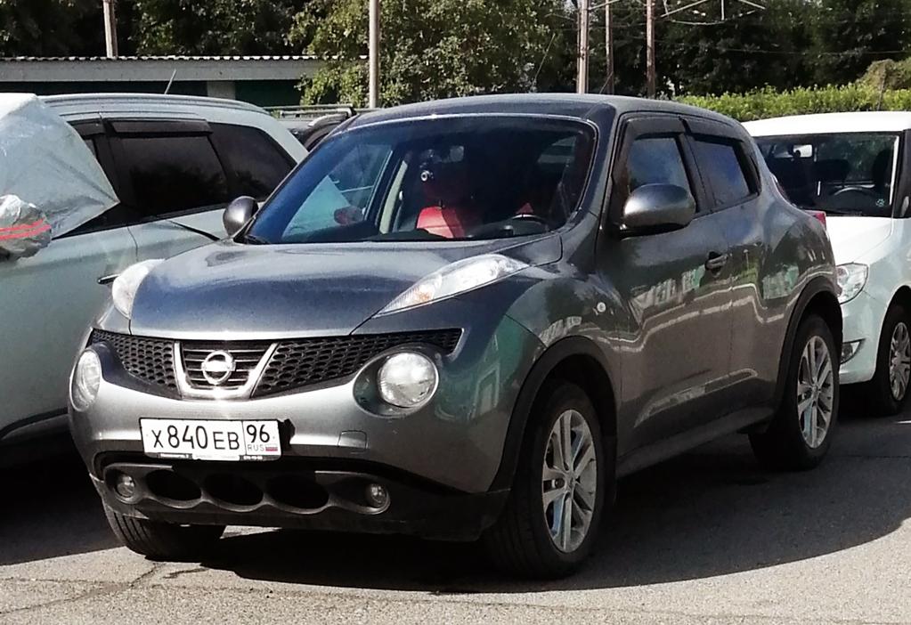 Автомобиль госномер Х840ЕВ96