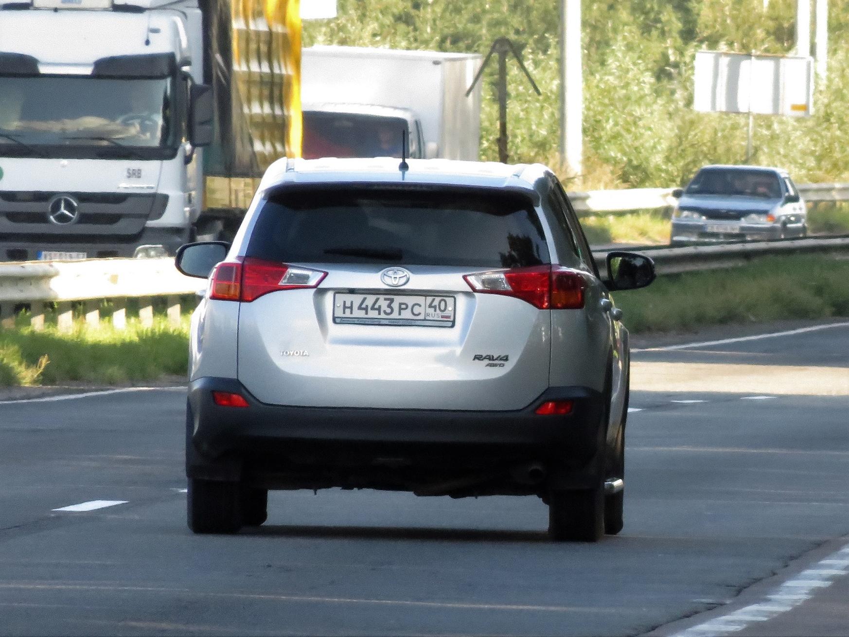 Автомобиль госномер Н443РС40