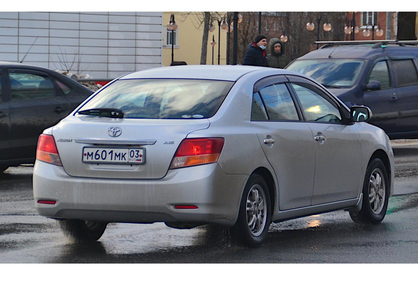 Автомобиль госномер М601МК03