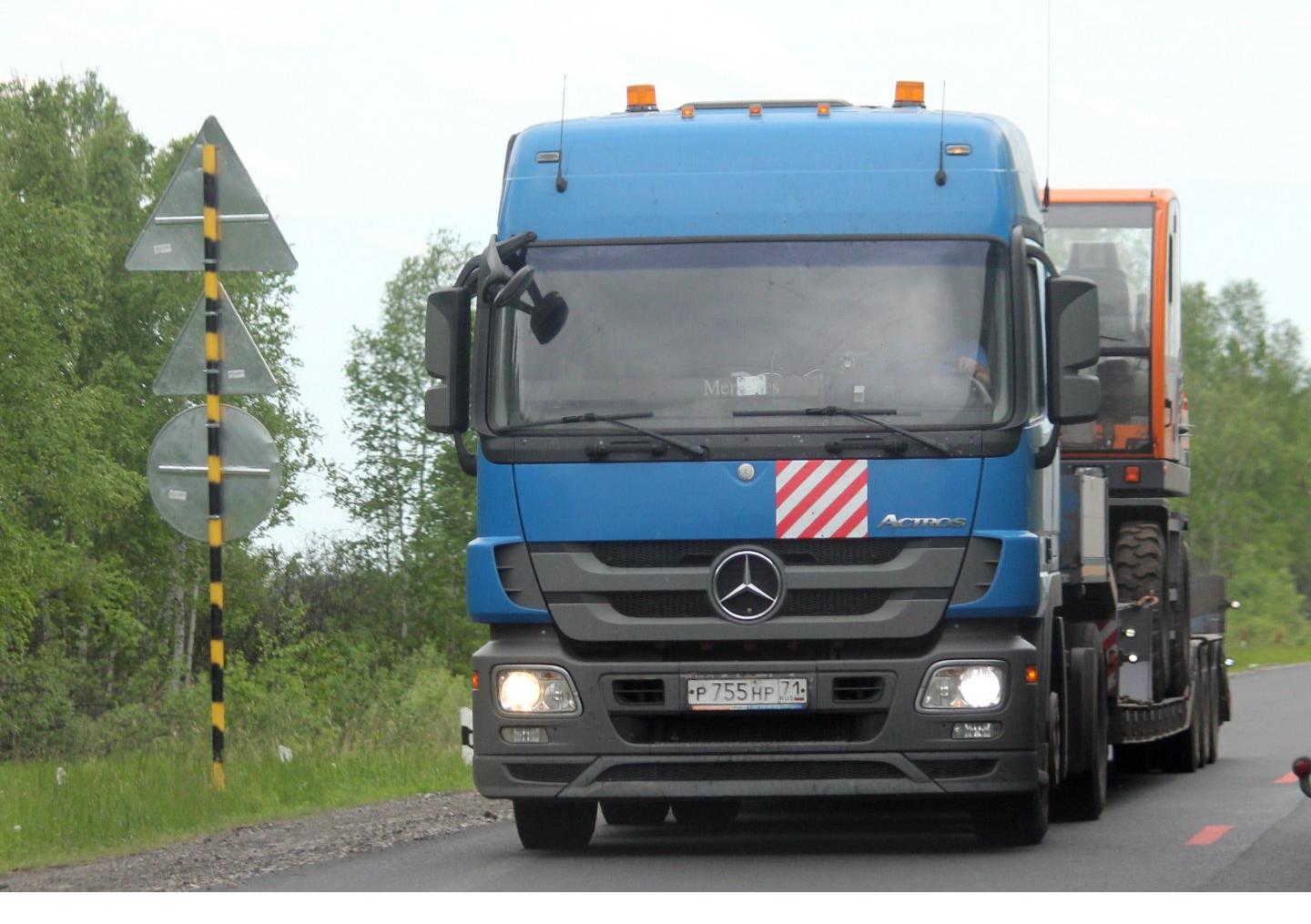Автомобиль госномер Р755НР71